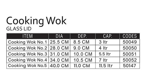 Cooking Wok Sonex - Glass Lid Nonstick