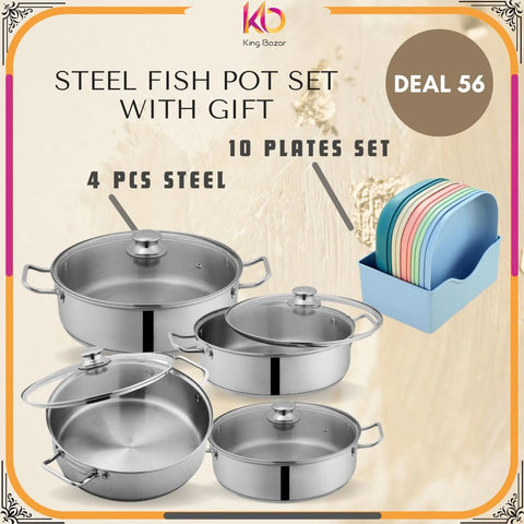 "Eid Special Mega Deal! 4-Piece Classic Set + FREE Plates & Stand – Limited Time Offer!"