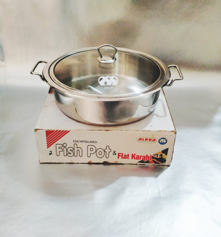 Alpha Fish Pot – Non-Toxic Stainless Steel for Healthy Cooking
