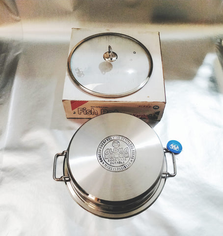 Alpha Fish Pot – Non-Toxic Stainless Steel for Healthy Cooking