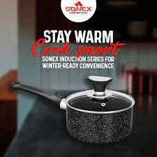 Induction Sauce Pan - Sonex Nonstick Marble Coated  20CM