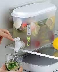 Translucent Drink Dispenser - Large Capacity, Refillable Beverage Jug