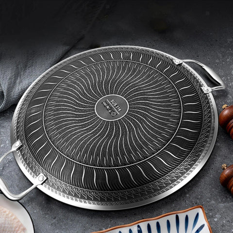 German Imported HoneyComb Laser Coating Tawa – Premium Stainless Steel