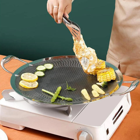 German Imported HoneyComb Laser Coating Tawa – Premium Stainless Steel