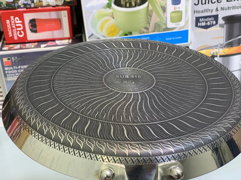 German Imported Laser Coating Pizza Pan – Double Sided Honeycomb Non-Stick Baking Disk & Hot Plate