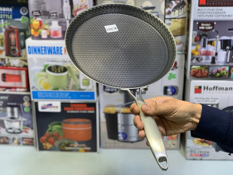 German Imported Laser Coating Pizza Pan – Double Sided Honeycomb Non-Stick Baking Disk & Hot Plate