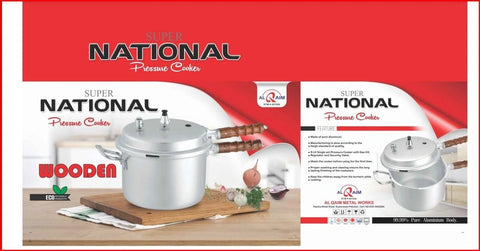 National cookware Ultra-Premium Pressure Cooker Wood Handle - Kingbazar ...