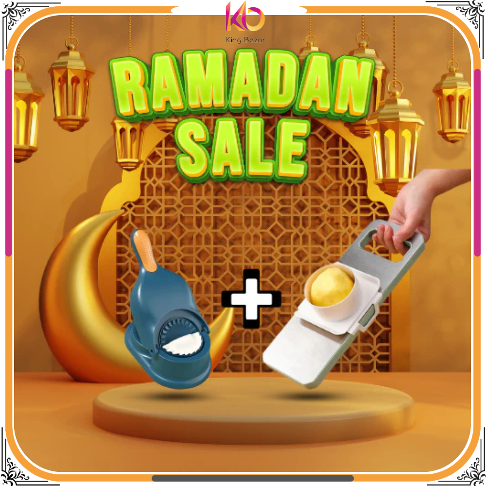 Exclusive Ramadan Offer: 2-in-1 Instant Samosa Maker with Vegetable Slicer – Your Ultimate Kitchen Combo!
