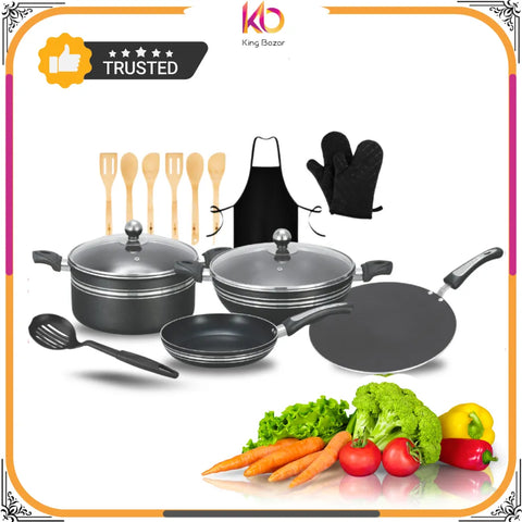 Deluxe 15-Piece Nonstick Cookware Gift Set - Premium Quality | Ideal for Modern Kitchens