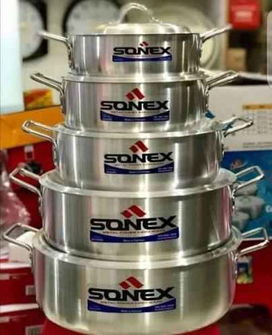 Sonex Flat Karahi Set – Sleek Metal Finish for Versatile Cooking (Copy)