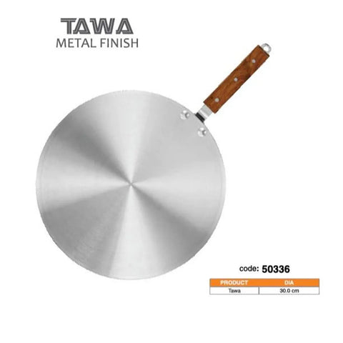 Premium Steel Cooking Combo - 25cm Metal Wok + 30cm Tawa (Heavy Duty)