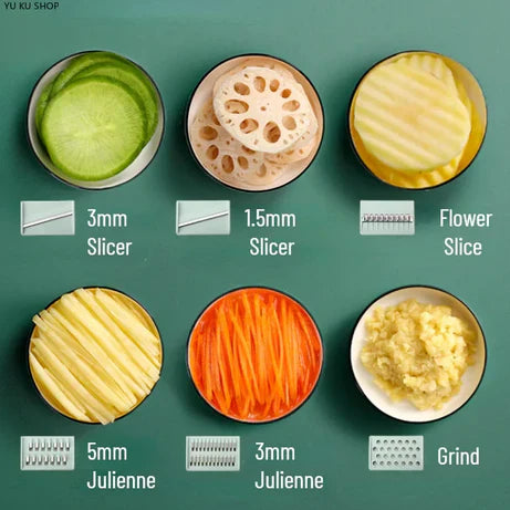 5-in-1 Multifunctional Vegetable Slicer – Your Ultimate Kitchen Helper